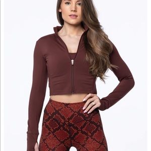 Balance athletica kodiak cropped zip up